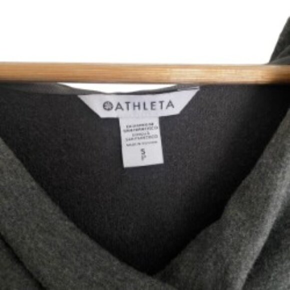 Athleta Purana Gray Wrap Sweatshirt Small - Picture 3 of 4